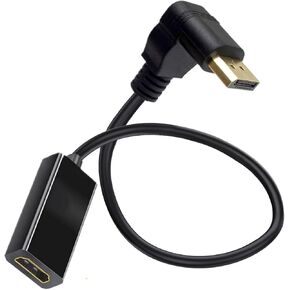 DisplayPort to HDMI Adapter, Uni-Direction DP Male to HDMI Female Converter Cable Support 1920x1080@60Hz (1080p Full HD)/1920x1200 for Laptop, Desktop, HDTV, Monitor, Projector, Display (Left)
