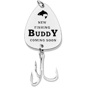 Pregnancy Announcement for Dad First Time New Dad Gifts Dad to Be Gifts Fishing Lure Daddy to be Gifts Fishing Lover Gifts Baby Announcement Gifts for Dad Grandparents Birthday Father‘s Day Gifts