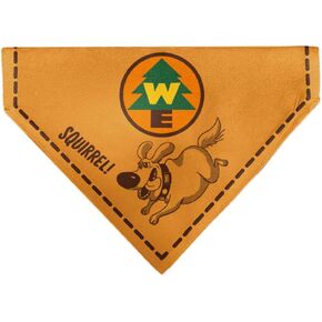Disney Pet Bandana Up Dug Squirrel Pose and Wilderness Explorer Badge Orange Slip On Collar Bandana Only