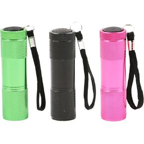 3 قطع 395 نانومتر من مصباح الأشعة فوق البنفسجية باللون الأسود، كاشف ضوء أسود صغير 9LED بالأشعة فوق البنفسجية لبول الكلاب/القطط والحيوانات الأليفة، والبقع الجافة، وأقلام حبر غير مرئية (البطارية غير متضمنة) in Kuwait