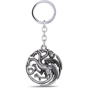 ZeeDa Dragon Key Chain House Targaryen Key Chain (Red)