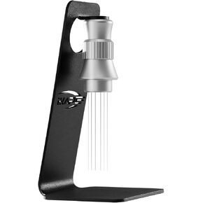 IKAPE 54MM WDT Tool, Espresso Stirrer Distribution Tool, Adjustable Needle Height, Coffee Stirrer with Dosing Funnel & Stand