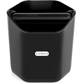 CASABREWS Espresso Knock Box, 5 Inch Shock Absorbing Non Slip Coffee Ground Knock Box With Removable Knock Bar, Espresso Dump Bin for Home/Office, Espresso Machine Accessories, Gifts for Coffee Lovers