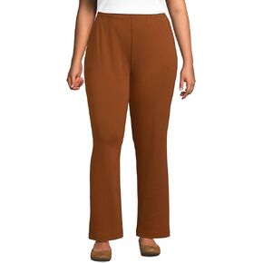 Lands' End Women's Sport Knit High Rise Elastic Waist Pull On Pants