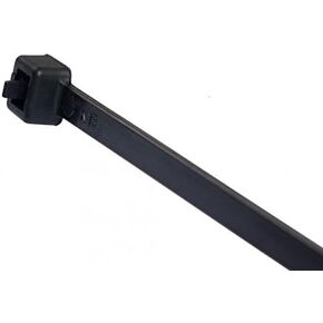 South Main Hardware 888026 8-in Releasable Pawl, 100-Pack 50-lb, Speciality Cable Tie, Black UV, 100 Piece