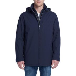 Weatherproof Ultra Tech Mens Jacket Winter Coat for Men Winter Coat Rain Jacket for Men with Fleece Bib and Removable Hood