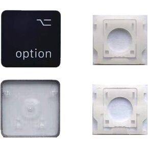 Replacement Individual Left Option Key Cap and Hinges are Applicable for MacBook Pro/Air A2141 A2251 A2189 A2179 A2337 A2338 A2442 A2485 A2779 A2780 A2941 A2918 A2992 A2681 A2941 2019-2023 Year