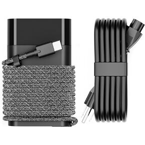 2024 New Slim 65W USB C Laptop Charger Replacement for HP Spectre x360,Envy,Chromebook,Pavilion,Elite x2,Eliteboook x360,Probook Fast Charging Type C Travel Laptop Power Cord Ac Adapter