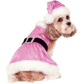 Rubie's Christmas Collection Sequin Mrs. Claus Pet Costume, Large