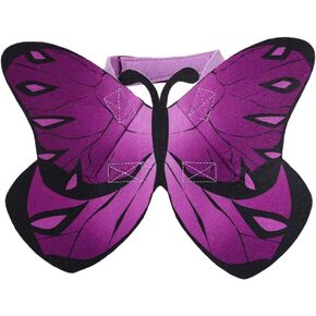 LUOZZY Butterfly Costume for Dogs Cats Funny Butterflies Wing for Pet Halloween Christmas Party Pet Costume Accessories, Purple