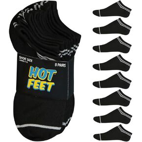 HOT FEET 6,12,18 Pack - جوارب بدون عرض للنساء، جوارب كاحل رفيعة منخفضة القطع للمراهقين والفتيات، جوارب رياضية - مقاس 4-10 in Kuwait
