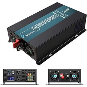 WZRELB 5000W 36V 120V Pure Sine Wave Power Inverter with 2 AC Outlets,Car Inverter