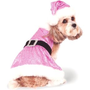 Rubie's Christmas Collection Sequin Mrs. Claus Pet Costume, Large