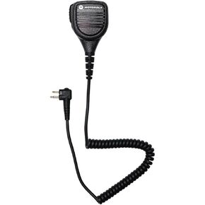 Motorola Original OEM PMMN4029A PMMN4029 Remote Speaker Microphone with 3.5mm Audio Jack, Coiled Cord & Swivel Clip