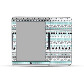Tablet Skin Compatible with Barnes & Noble Nook GlowLight 4 (2021) - Turquoise Tribal - Premium 3M Vinyl Protective Wrap Decal Cover - Easy to Apply | Crafted in The USA by MightySkins