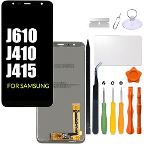 Replacement for Samsung Galaxy J410 J415 J610 J610F J610G J610FN J415F J415FN J415G J415GN J415N J6+ / J4+ Plus LCD Screen Touch Screen Digitizer Assembly LCD Display with Repair kit