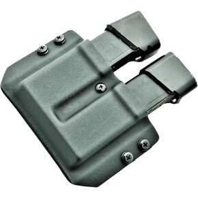Kydex Double Magazine Carrier | Kydex Magazine Holster | Fits Double Stack 9mm/40cal Magazines