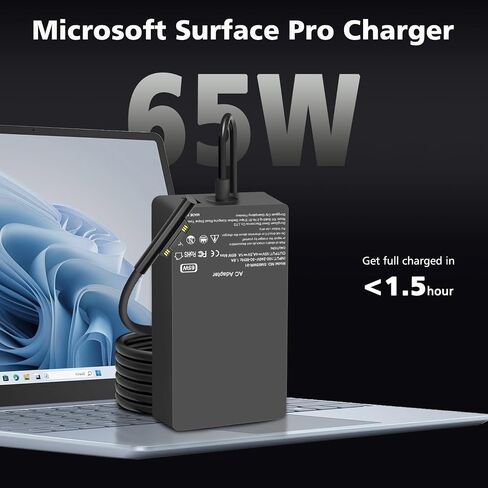 شاحن كمبيوتر محمول HP 45W بديل، محول طاقة 19.5V 2.31A لـ HP Pavilion 11 13 14 15 مزود طاقة للكمبيوتر المحمول مع سلك in Kuwait