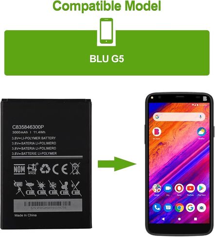 Replacement Battery C835846300P Compatible with BLU G5 with Tools in Saudi Arabia