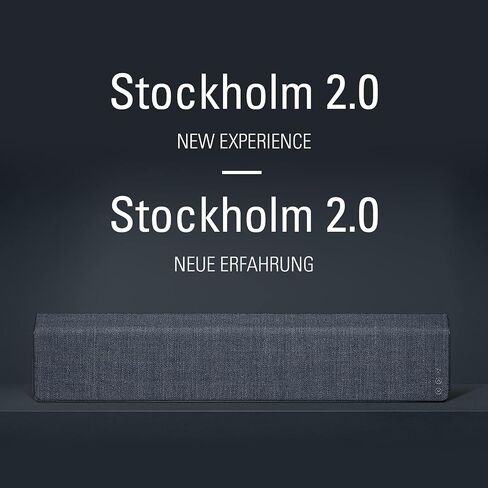 مكبر صوت بلوتوث Vifa Stockholm 2.0، مكبر صوت بتصميم نورديك، مكبر صوت عالي الأداء، مكبر صوت لاسلكي عالي الأداء مع تطبيق ذكي ونظام متعدد الغرف (رمادي بيبل) in Saudi Arabia