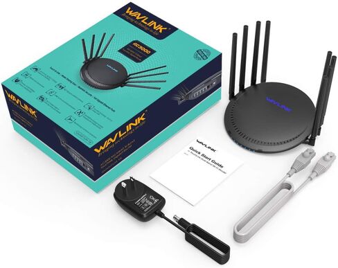 WAVLINK AC3000 Smart Wi-Fi Router for Home,MU-MIMO Tri-Band Wireless Interent Gigabit Router,High Speed WiFi Range Extender with Touchlink,4K Streaming/Gaming（Ethernet Ports,Guest WiFi, QoS） in Saudi Arabia