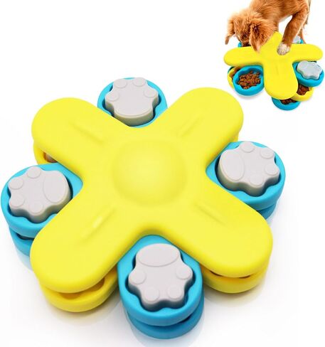 Dog Food Puzzle Toy Slow Feeder Treat Dispenser Puzzle Toys for Cat Puppy Interactive Doggie Toys for Boredom and Stimulating Dog Entertainment Toys for Small Medium Dogs Cats to Keep them Busy in Saudi Arabia