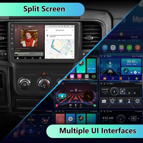 Android 2GB+32GB Car Stereo Radio for Dodge Ram 1500 2500 3500 2013-2019 9 inch Touchscreen Car Radio with Wireless CarPlay Android Auto Car Audio Support Bluetooth WiFi GPS FM RDS SWC in Saudi Arabia