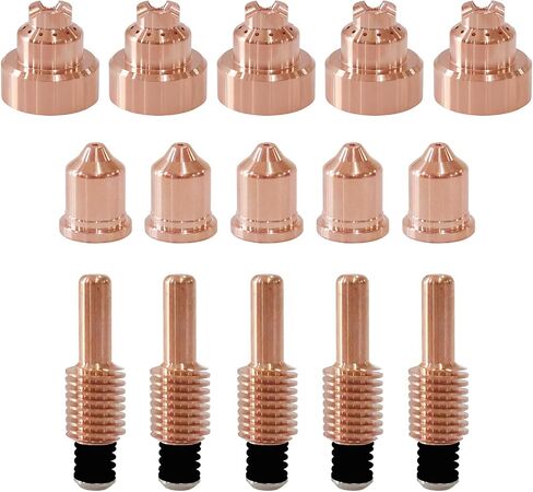 220816 Plasma Nozzle Tips (pack of 10) and 220842 Plasma Electrodes (pack of 10) Cutting Torch Consumables Fit 85/105 in Saudi Arabia