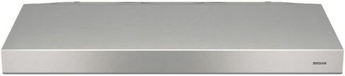 Broan-NuTone BCSD142SS Glacier 42 بوصة، غطاء شفاط قابل للتحويل بأربعة اتجاهات تحت الخزانة مع مروحة عادم بسرعتين وإضاءة، 300 منفاخ أقصى CFM، من الفولاذ المقاوم للصدأ in Kuwait