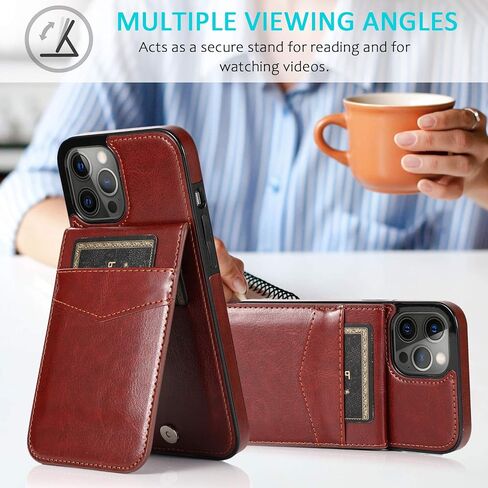 for iPhone 14 Pro Max Wallet Case with Credit Card Slots Holder Kickstand Shockproof Cover PU Leather Wallet Case for iPhone 14 Pro Max Phone Case for Women Men (Blue) in Saudi Arabia