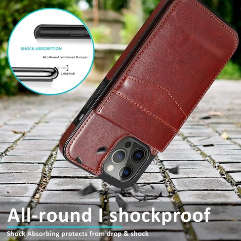 for iPhone 14 Pro Max Wallet Case with Credit Card Slots Holder Kickstand Shockproof Cover PU Leather Wallet Case for iPhone 14 Pro Max Phone Case for Women Men (Blue) in Saudi Arabia