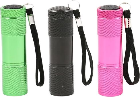 3 قطع 395 نانومتر من مصباح الأشعة فوق البنفسجية باللون الأسود، كاشف ضوء أسود صغير 9LED بالأشعة فوق البنفسجية لبول الكلاب/القطط والحيوانات الأليفة، والبقع الجافة، وأقلام حبر غير مرئية (البطارية غير متضمنة) in Kuwait