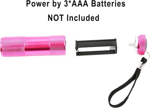 3 قطع 395 نانومتر من مصباح الأشعة فوق البنفسجية باللون الأسود، كاشف ضوء أسود صغير 9LED بالأشعة فوق البنفسجية لبول الكلاب/القطط والحيوانات الأليفة، والبقع الجافة، وأقلام حبر غير مرئية (البطارية غير متضمنة) in Kuwait