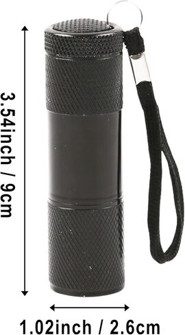 3 قطع 395 نانومتر من مصباح الأشعة فوق البنفسجية باللون الأسود، كاشف ضوء أسود صغير 9LED بالأشعة فوق البنفسجية لبول الكلاب/القطط والحيوانات الأليفة، والبقع الجافة، وأقلام حبر غير مرئية (البطارية غير متضمنة) in Kuwait