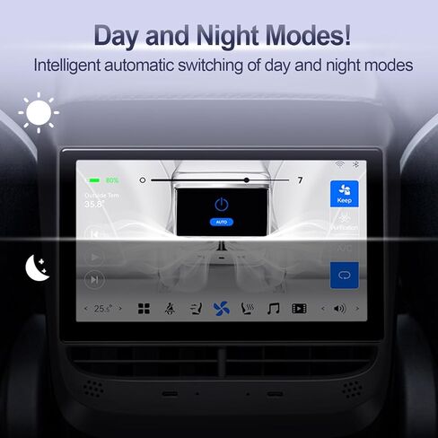 شاشة عرض خلفية 7 بوصة Android 12, 11 لـ TES-l-a Model 3/Y 2019-2023، نظام تكييف هواء خلفي للترفيه، مشغل وسائط متعددة IPS 2+32G، دقة 1024 * 600 in Kuwait