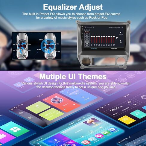 2G+64G Car Stereo Radio for Chevy Silverado GMC Sierra 2014-2018 Android 13 Radio Wireless CarPlay Android Auto, FM, Bluetooth, GPS Navigation, 10.1 Inch Touch Screen Head Unit with Backup Camera in Saudi Arabia