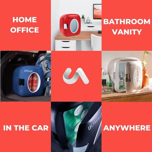 ثلاجة صغيرة من اوبر UB-XL1-SILVER، 9 لتر in Kuwait