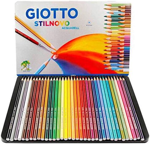 Giotto Stilnovo Intense Colours Colouring Pencils, 24 Assorted Colours, Ideal for Children, Parties and Schools in Kuwait
