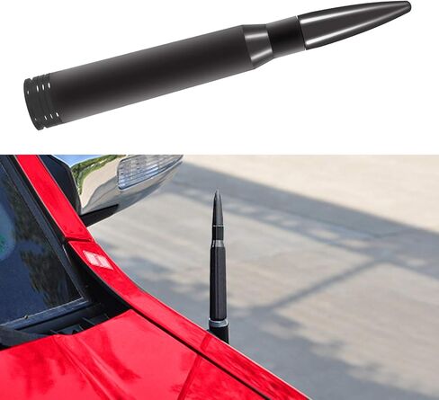 Vehicle Stubby Antenna Mast Bullet Car Truck Antenna Replacement for Ford F Series F150 Raptor F250 F350 F450 Super Duty Ranger Explorer Dodge RAM 1500 2500 3500 Heavy Duty Classic Truck (Silver) in Saudi Arabia