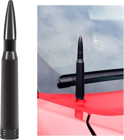 Vehicle Stubby Antenna Mast Bullet Car Truck Antenna Replacement for Ford F Series F150 Raptor F250 F350 F450 Super Duty Ranger Explorer Dodge RAM 1500 2500 3500 Heavy Duty Classic Truck (Silver) in Saudi Arabia