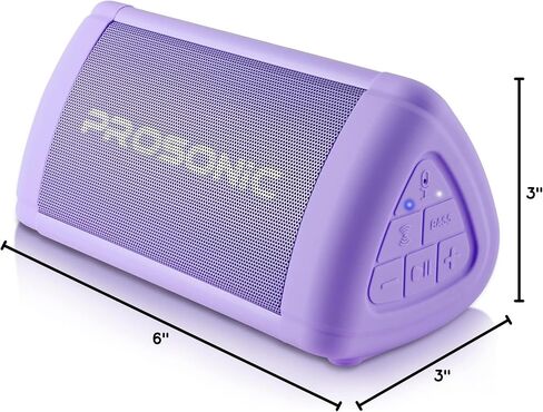 Prosonic BT3 Portable Wireless Bluetooth Speaker with 10W Stereo Sound & Bass Boost -Rich Sound & Intense Bass -Bluetooth 5.0 -Microphone -IPX5 - in & Outdoor Speaker (Purple) in Saudi Arabia