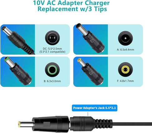 محول شاحن بيسيل بيت Stain Eraser 10 فولت تيار متردد/تيار مستمر، متوافق مع مكنسة كهربائية محمولة لاسلكية من بيسيل 2054 2002 20037 20028 2002Q 2003 2003A 2164A، 1611736 سلك طاقة إمداد الطاقة in Kuwait