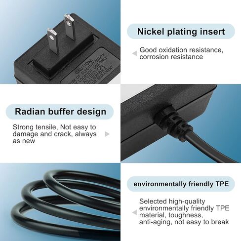 محول شاحن بيسيل بيت Stain Eraser 10 فولت تيار متردد/تيار مستمر، متوافق مع مكنسة كهربائية محمولة لاسلكية من بيسيل 2054 2002 20037 20028 2002Q 2003 2003A 2164A، 1611736 سلك طاقة إمداد الطاقة in Kuwait