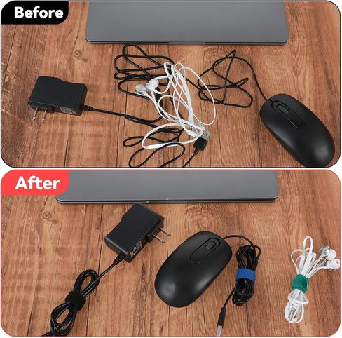 80PCS Tie Wraps 3 Sizes 6 Colors Cable Ties Reusable, Adjustable Multi-purpose Cable Management Fastening Cord Wrap Reusable Hook and Loop Straps Organizer for Home, Office and Garage in Saudi Arabia