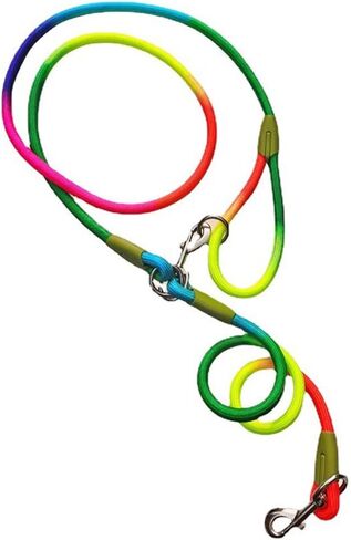 Hands Free Fashion Crossbody Dog Leash Walking Lovely Dog (Rainbow) in Kuwait