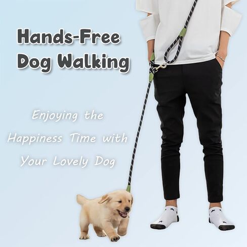 Hands Free Fashion Crossbody Dog Leash Walking Lovely Dog (Rainbow) in Kuwait