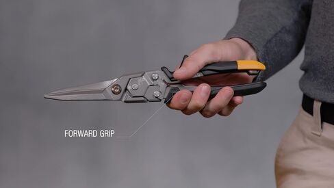 ToughBuilt - Straight Long Cut Aviation Snips - One Handed Lock Operation - (TB-H4-60-SL) in Saudi Arabia