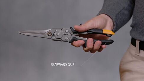 ToughBuilt - Straight Long Cut Aviation Snips - One Handed Lock Operation - (TB-H4-60-SL) in Saudi Arabia