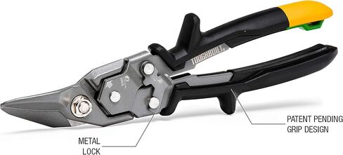 ToughBuilt - Straight Long Cut Aviation Snips - One Handed Lock Operation - (TB-H4-60-SL) in Saudi Arabia