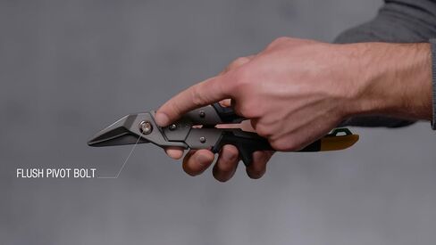 ToughBuilt - Straight Long Cut Aviation Snips - One Handed Lock Operation - (TB-H4-60-SL) in Saudi Arabia